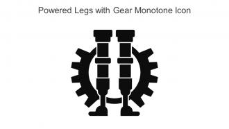 Powered Legs With Gear Monotone Icon In Powerpoint Pptx Png And Editable Eps Format