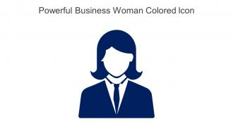 Powerful Business Woman Colored Icon In Powerpoint Pptx Png And Editable Eps Format
