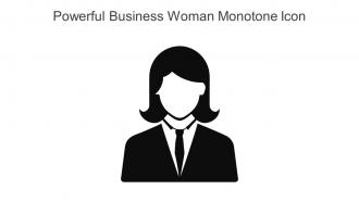 Powerful Business Woman Monotone Icon In Powerpoint Pptx Png And Editable Eps Format