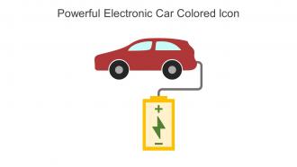 Powerful Electronic Car Colored Icon In Powerpoint Pptx Png And Editable Eps Format
