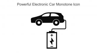 Powerful Electronic Car Monotone Icon In Powerpoint Pptx Png And Editable Eps Format
