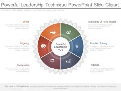 Powerful leadership technique powerpoint slide clipart