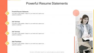 Powerful Resume Statements In Powerpoint And Google Slides Cpb