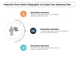 Powerful Three Point Infographic To Create Your Business Plan