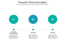 Powerful web automation ppt powerpoint presentation styles background designs cpb