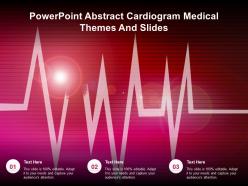 Powerpoint abstract cardiogram medical themes and slides