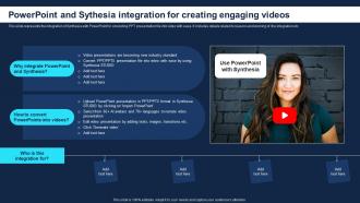 Powerpoint And Sythesia Integration For How To Use Synthesia AI For Converting AI SS V