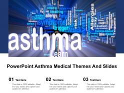 Powerpoint asthma medical themes and slides