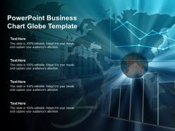Powerpoint business chart globe template