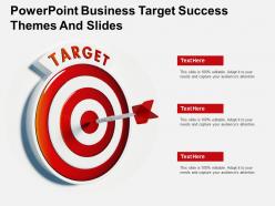 Powerpoint business target success themes and slides