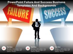 Powerpoint failure and success business templates and backgrounds