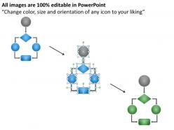 Powerpoint for business flow chart process slides 0515