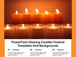 Powerpoint glowing candles festival templates and backgrounds
