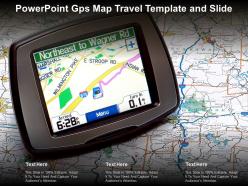 Powerpoint gps map travel template and slide