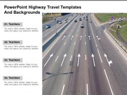 Powerpoint highway travel templates and backgrounds