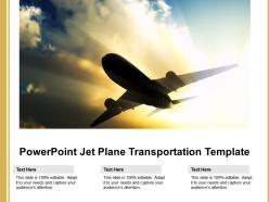 Powerpoint jet plane transportation template