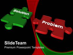 Powerpoint puzzle pieces template templates solution problem business strategy ppt backgrounds
