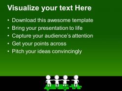 Powerpoint puzzle pieces template templates standing together on puzzles teamwork ppt process