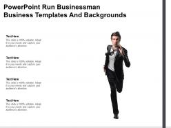 Powerpoint Run Businessman Business Templates And Backgrounds