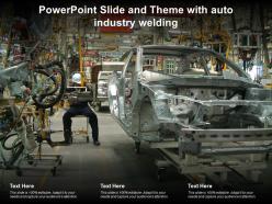 Powerpoint slide and theme with auto industry welding