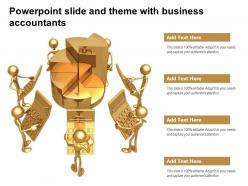 Powerpoint slide and theme with business accountants