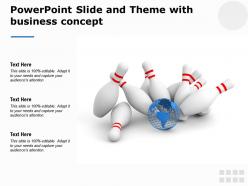 Powerpoint slide and theme with business concept