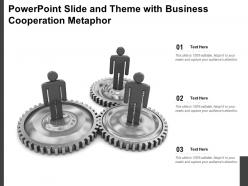 Powerpoint Slide And Theme With Business Cooperation Metaphor