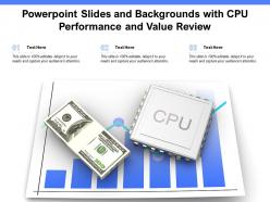 Powerpoint slides and backgrounds with cpu performance and value review