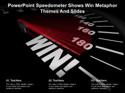 Powerpoint speedometer shows win metaphor themes and slides