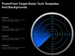 Powerpoint target radar tech templates and backgrounds