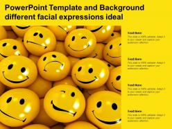 Powerpoint template and background different facial expressions ideal