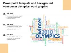 Powerpoint template and background vancouver olympics word graphic