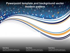 Powerpoint template and background vector modern pattern