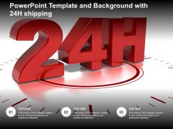Powerpoint template and background with 24h shipping
