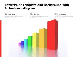 Powerpoint template and background with 3d business diagram