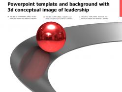 Powerpoint Template And Background With 3d Conceptual Image Of Leadership