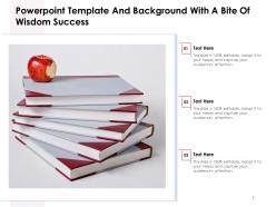 Powerpoint template and background with a bite of wisdom success