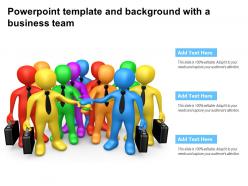 Powerpoint template and background with a business team