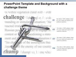 Powerpoint template and background with a challenge theme