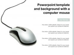 Powerpoint template and background with a computer mouse
