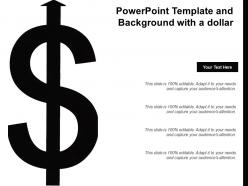 Powerpoint template and background with a dollar