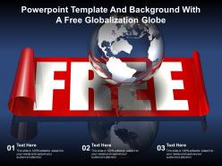 Powerpoint template and background with a free globalization globe