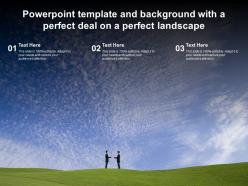 Powerpoint template and background with a perfect deal on a perfect landscape