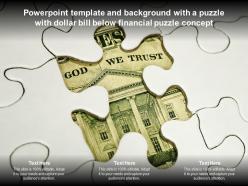 Powerpoint template and background with a puzzle