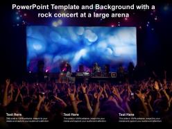 Powerpoint Template And Background With A Rock Concert At A Large Arena
