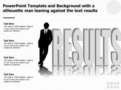 Powerpoint Template And Background With A Silhouette Man Leaning Against The Text Results