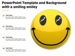 Powerpoint template and background with a smiling smiley
