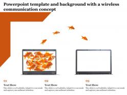 Powerpoint Template And Background With A Wireless Communication Concept
