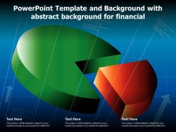 Powerpoint template and background with abstract background for financial