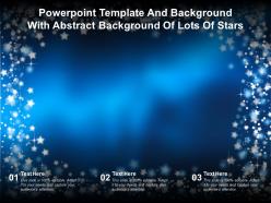 Powerpoint template and background with abstract background of lots of stars